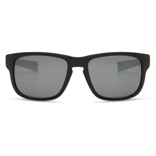 Signal Sunglasses - 3 lens pack - matt black / silver mirror - polarised