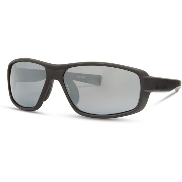 Target Sunglasses - 3 lens pack - matt black / silver mirror - polarised