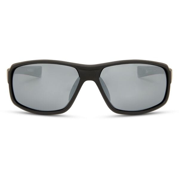 Target Sunglasses - 3 lens pack - matt black / silver mirror - polarised