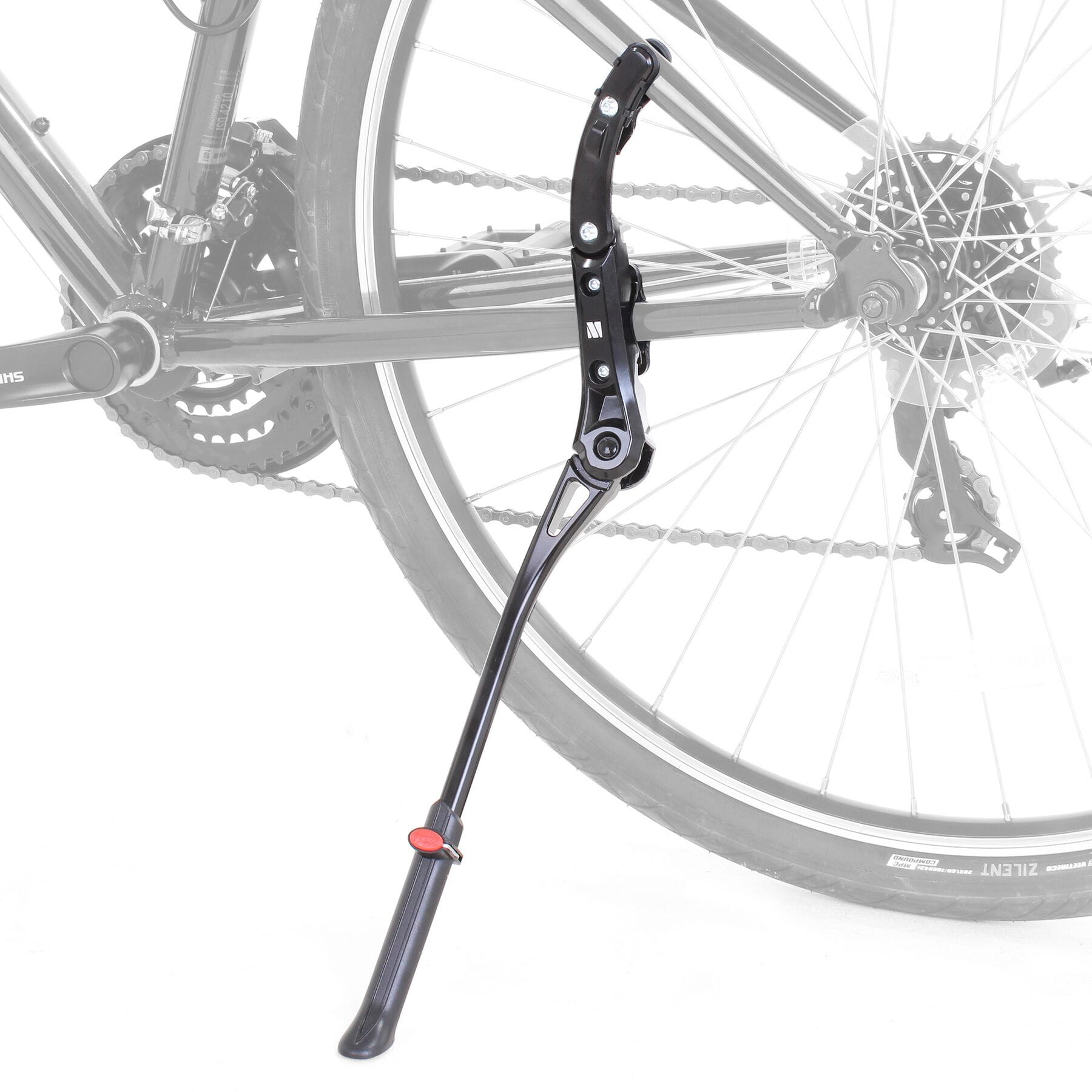 Essential kickstand, 24-29 inch, chainstay/seatstay mount 20kg, black
