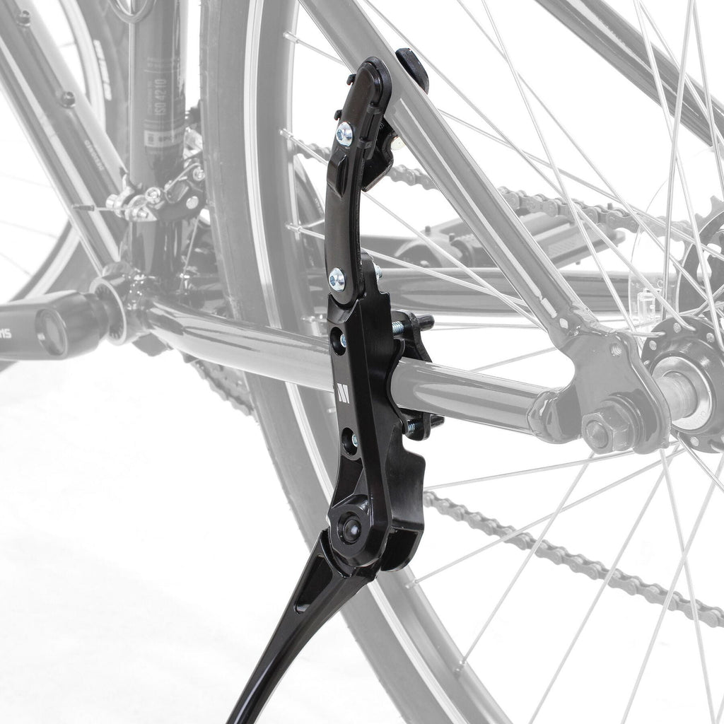 Essential kickstand, 24-29 inch, chainstay/seatstay mount 20kg, black