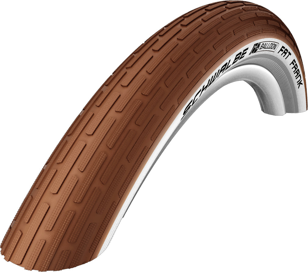 Schwalbe Fat Frank K-guard Sbc Compound Active Line In Brown/Whitewall Reflex 26 X 2.35" (Wired)