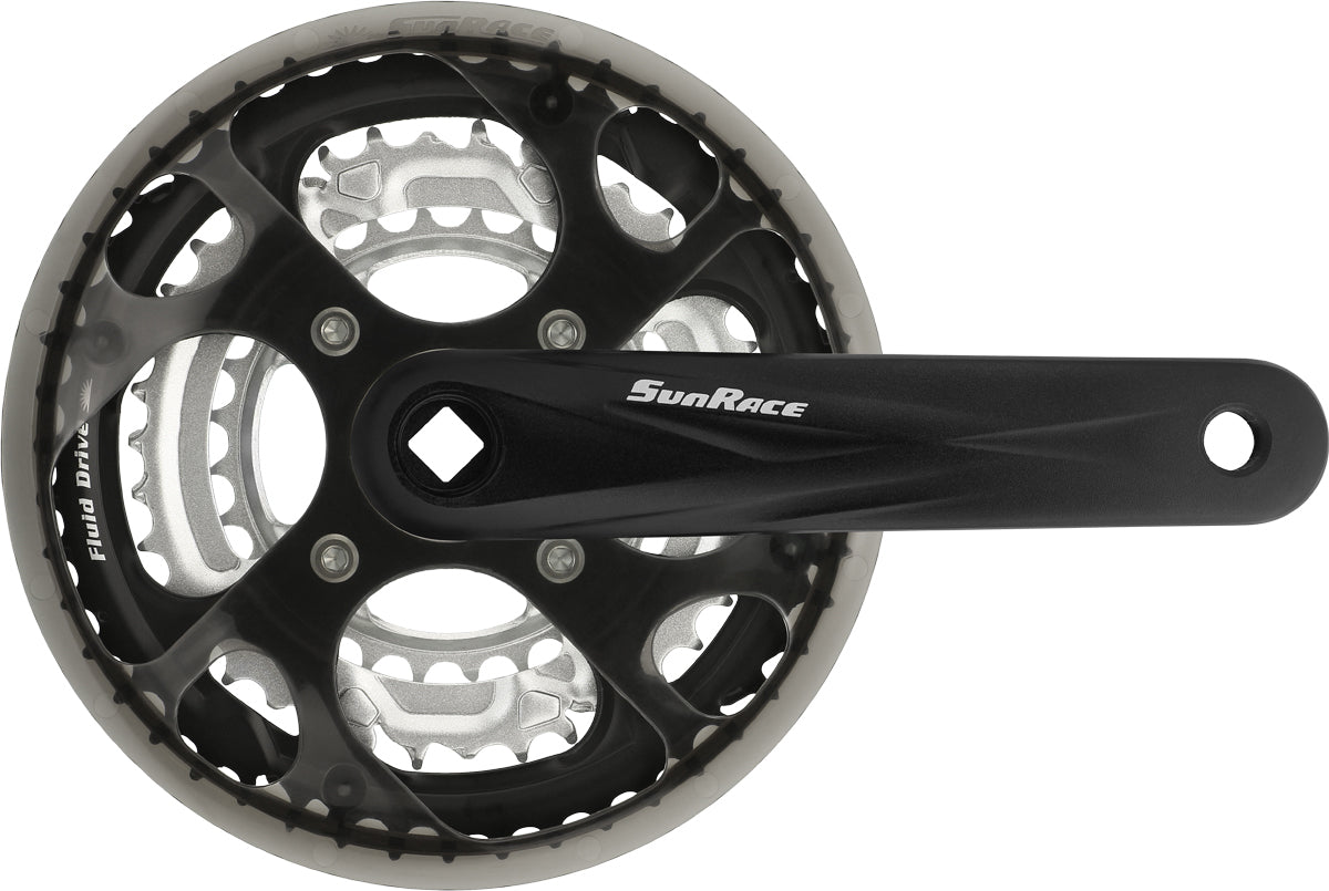 SunRace FCM300 - 7/8 Speed 48/38/28T 170mm Chainset