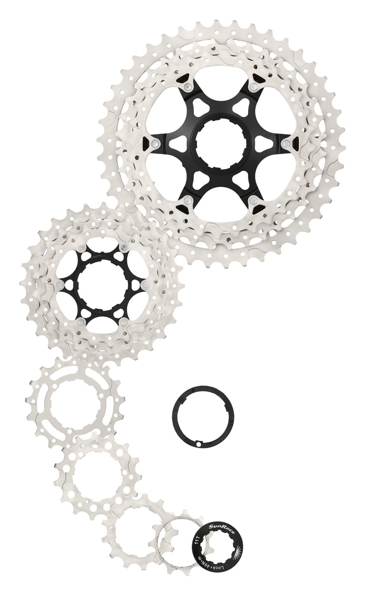SunRace CSMS3 - 10 Speed MTB 11-42T Metallic Cassette