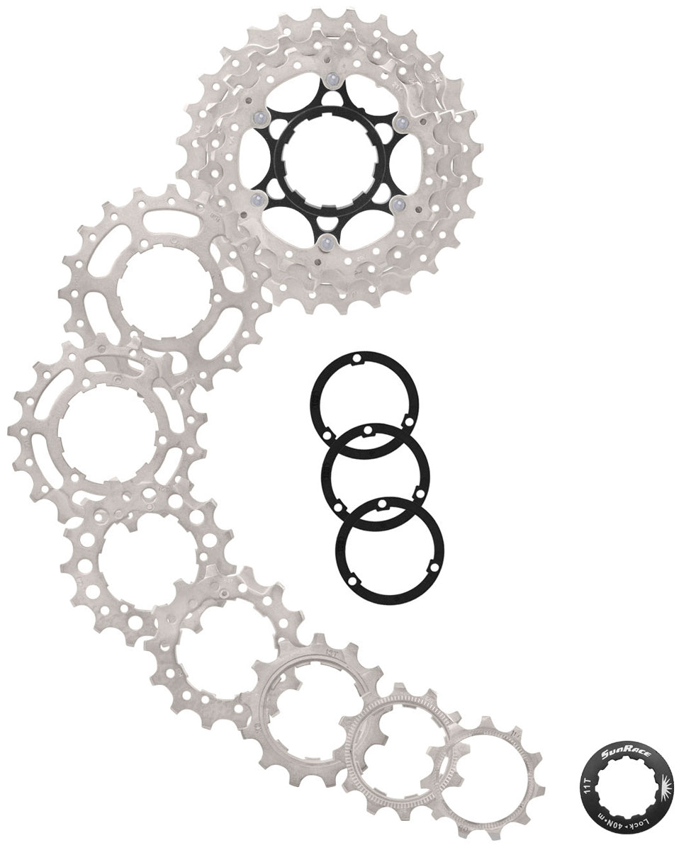 SunRace CSRS0 - 10 Speed Road 11-32T Metallic Cassette