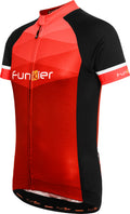 Funkier Rideline Gents Short Sleeve Jersey in Red/Black Small
