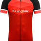 Funkier Rideline Gents Short Sleeve Jersey in Red/Black Small