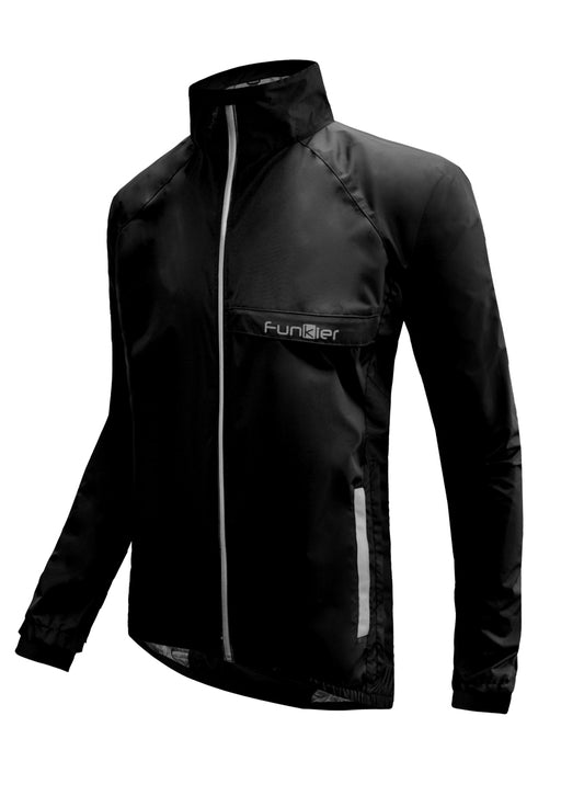 Funkier Attack WJ-1327 Gents Waterproof Jacket in Black Small