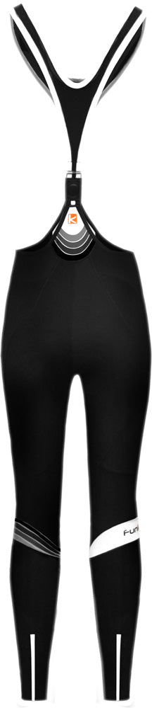 Funkier Thermesse S-981W-C12 Ladies Winter Single Strap Bib Tights in Black
