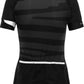 Funkier Prima Pro Ladies Short Sleeve Jersey in Black-Wave