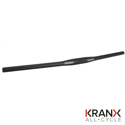 KranX 31.8mm Alloy Flat MTB Handlebars in Black. Size: 720mm