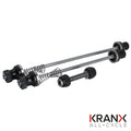 KranX Allen Key Locking Wheel Skewer Set in Black