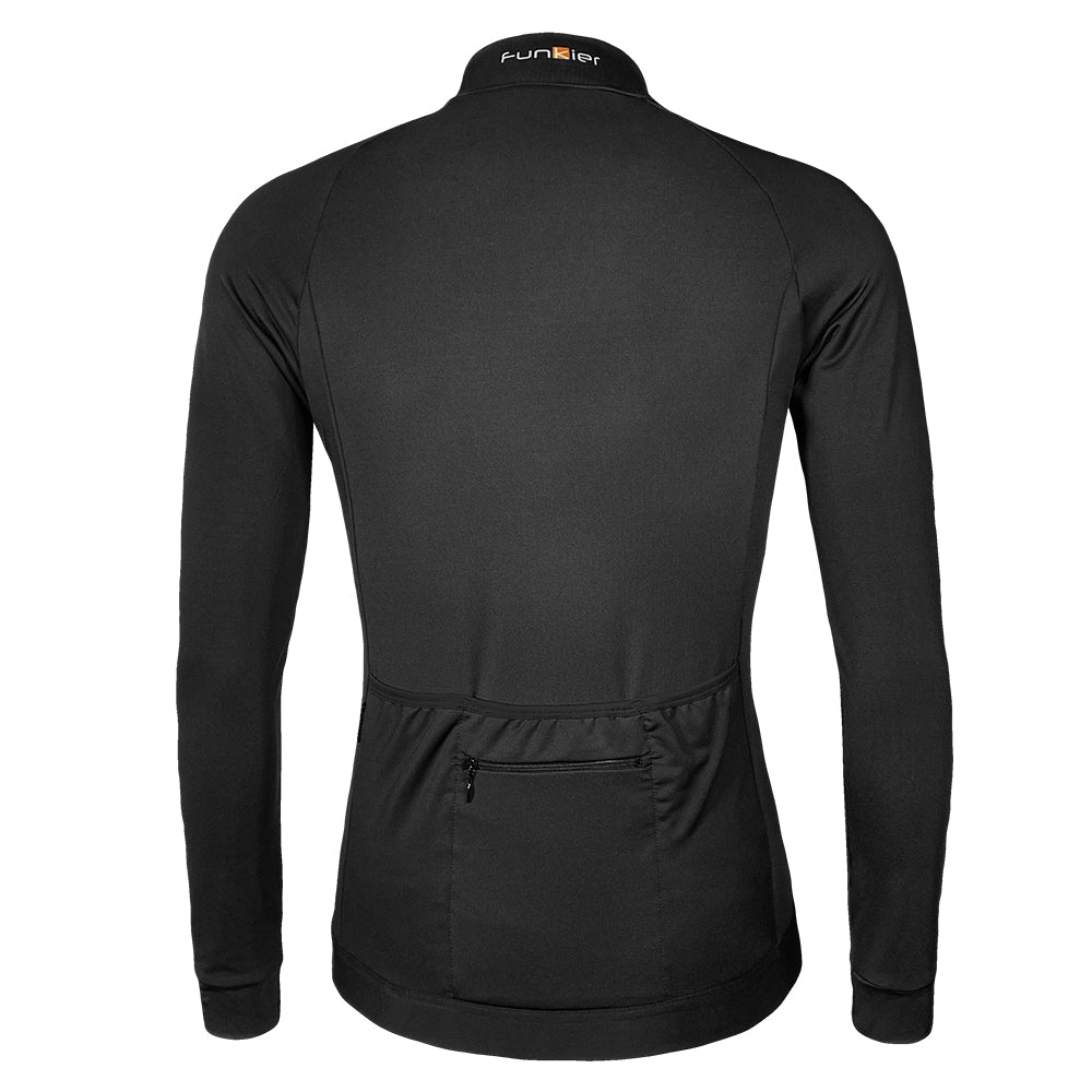 Funkier AirBloc Thermal Long Sleeve Jersey in Black