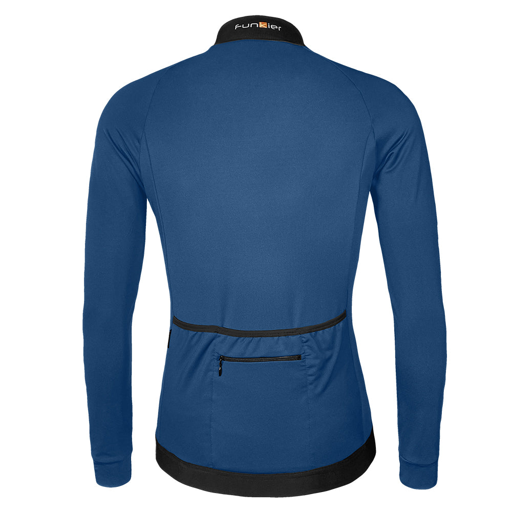 Funkier AirBloc Thermal Long Sleeve Jersey in Blue
