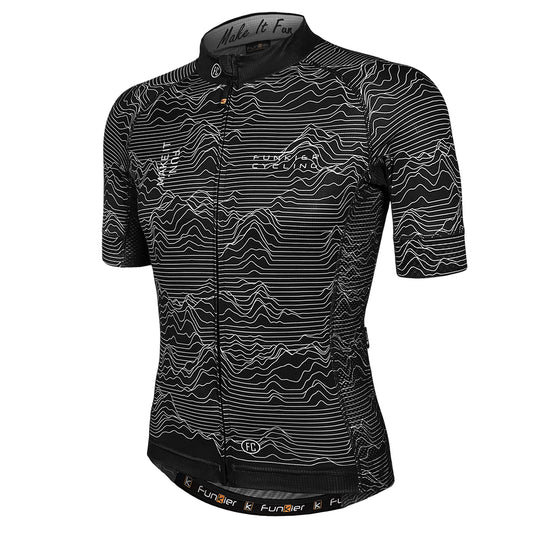 Funkier Mirano Gents Pro Short Sleeve Jersey in Black