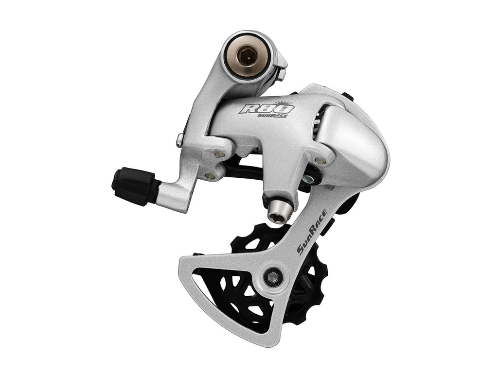 SunRace RDR81 Road 8 Speed Rear Mech Short Cage in Silver