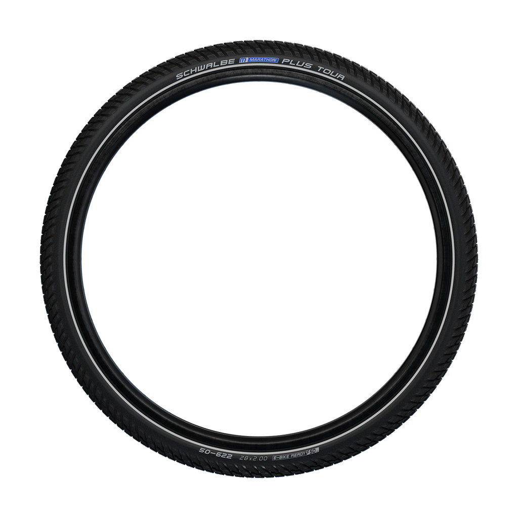 Schwalbe 2023 Marathon Plus Tour Smartguard Touring Tyre In Black/Reflex (Wired)