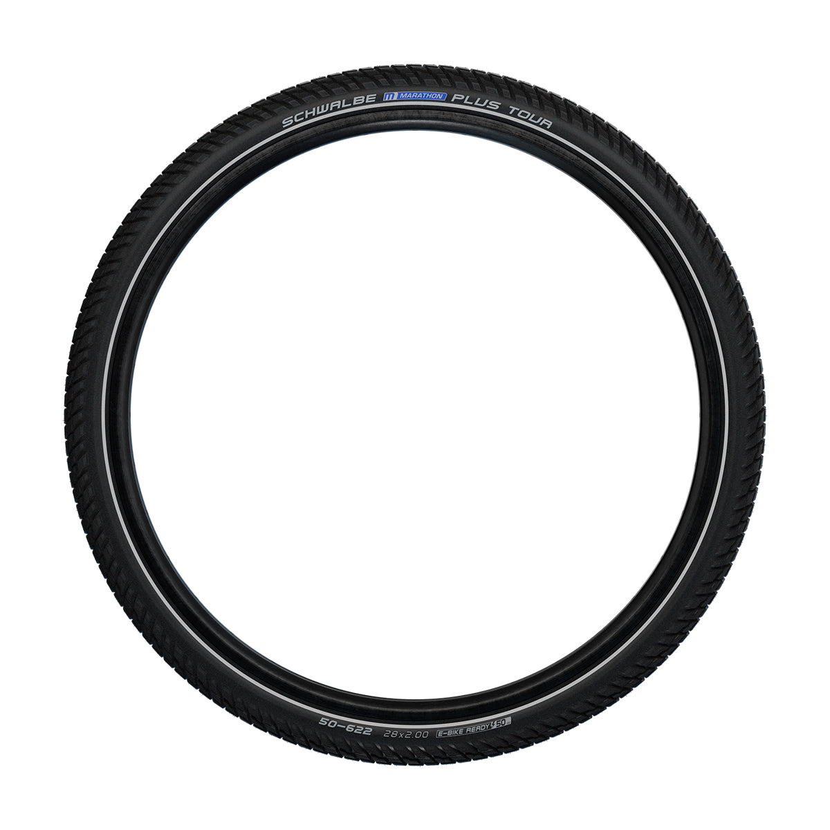 Schwalbe 2023 Marathon Plus Tour Smartguard Touring Tyre In Black/Reflex (Wired)