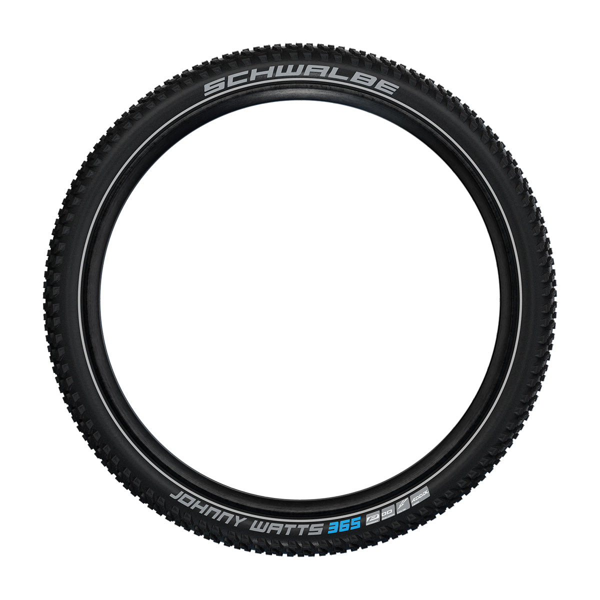 Schwalbe Johnny Watts 365 Performance DD RaceGuard Tyre in Black/Reflex (Folding)