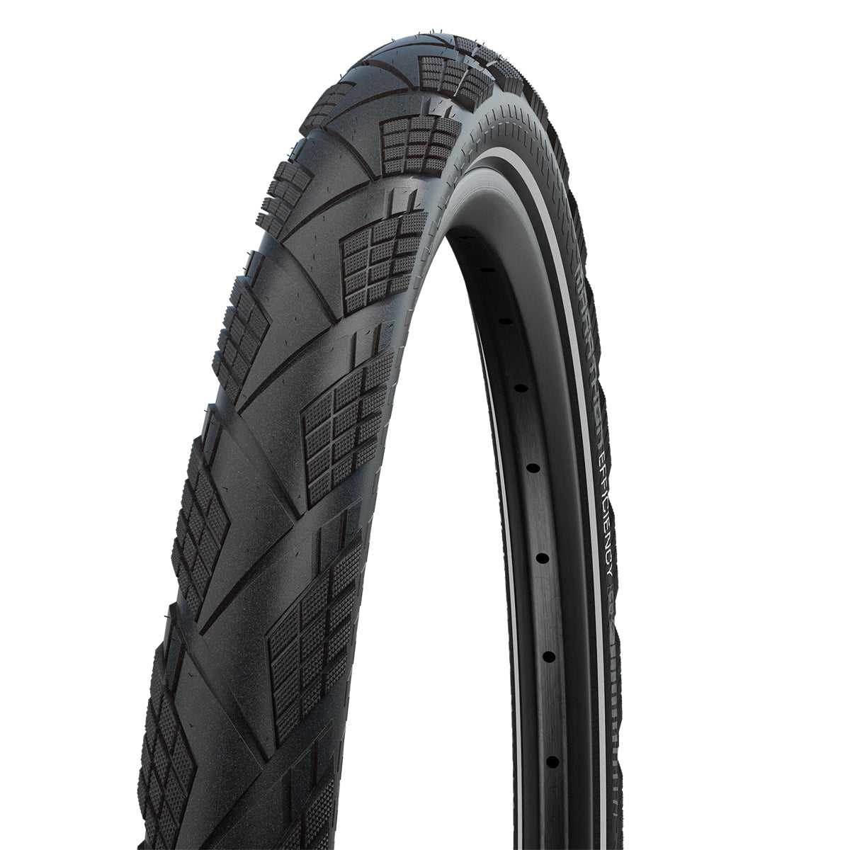 Schwalbe Marathon Efficiency Super Race V-guard Touring Tyre In Black/Reflex (Folding)