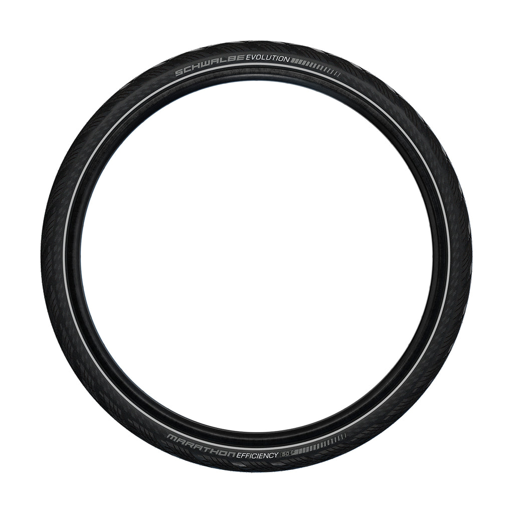 Schwalbe Marathon Efficiency Super Race V-guard Touring Tyre In Black/Reflex (Folding)