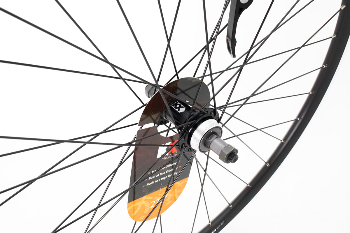 KX MTB 27.5" 650B Doublewall Q/R Screw On Wheel Rim Brake in Black (Rear)