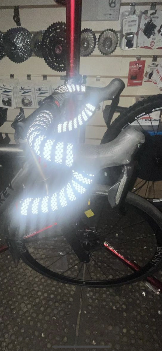 KranX Stretta Reflex Handlebar Tape in Black/Reflex