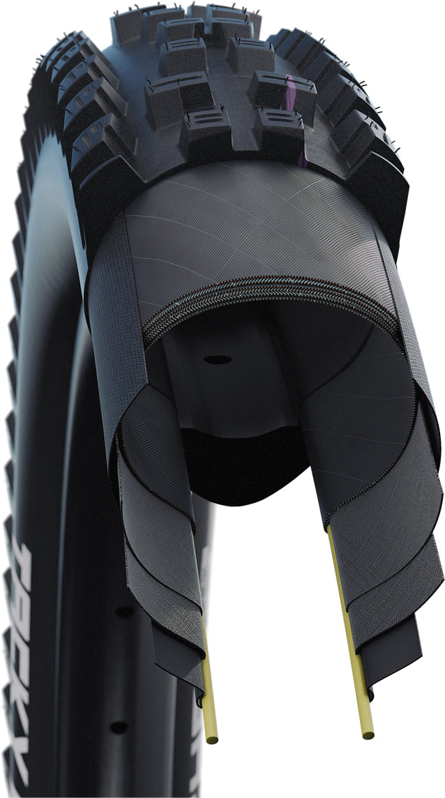 Schwalbe Tacky Chan Super Gravity Ultra-soft Tle Mtb Tyre In Black 29 X 2.40" (Folding)