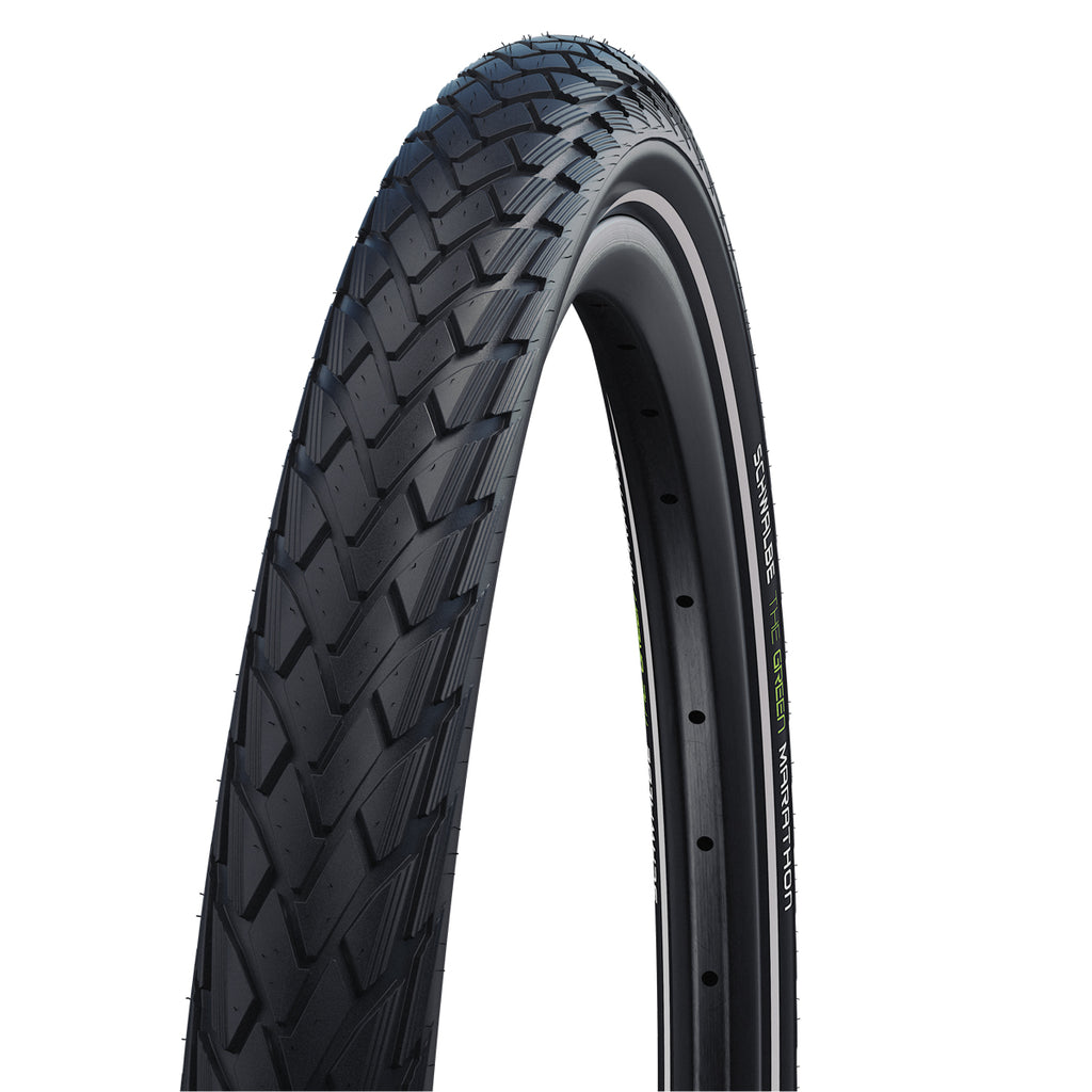 Schwalbe Green Marathon City/Touring Tyre In Black/Reflex (Wired)