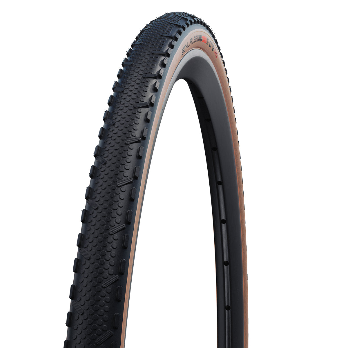 Schwalbe X-one Rs Super Race V-guard Tle Gravel Tyre In Trans 700 X 33mm (Folding)