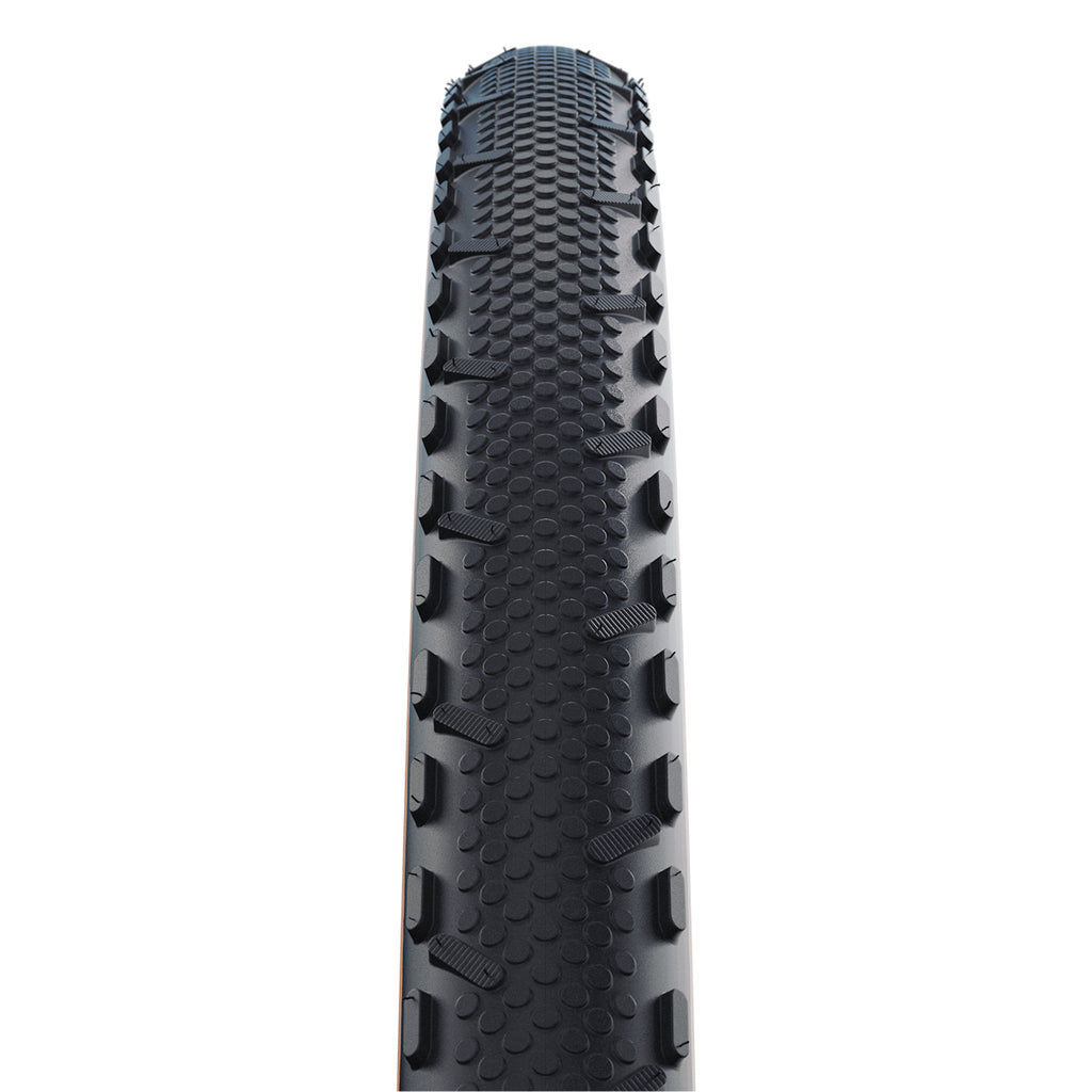Schwalbe X-one Rs Super Race V-guard Tle Gravel Tyre In Trans 700 X 33mm (Folding)