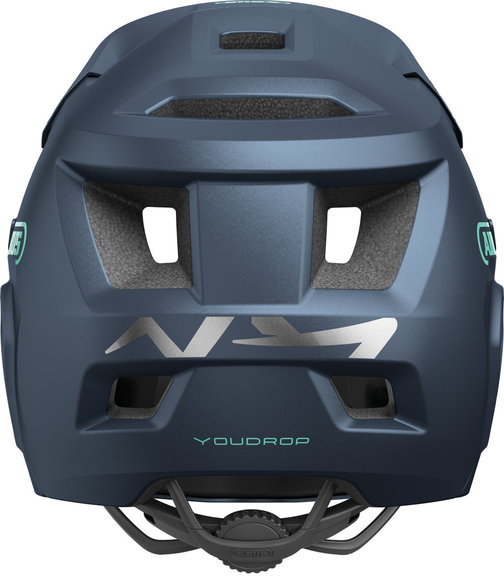 ABUS YouDrop FF Kids Full Face MTB Helmet in Midnight Blue (48-55cm)