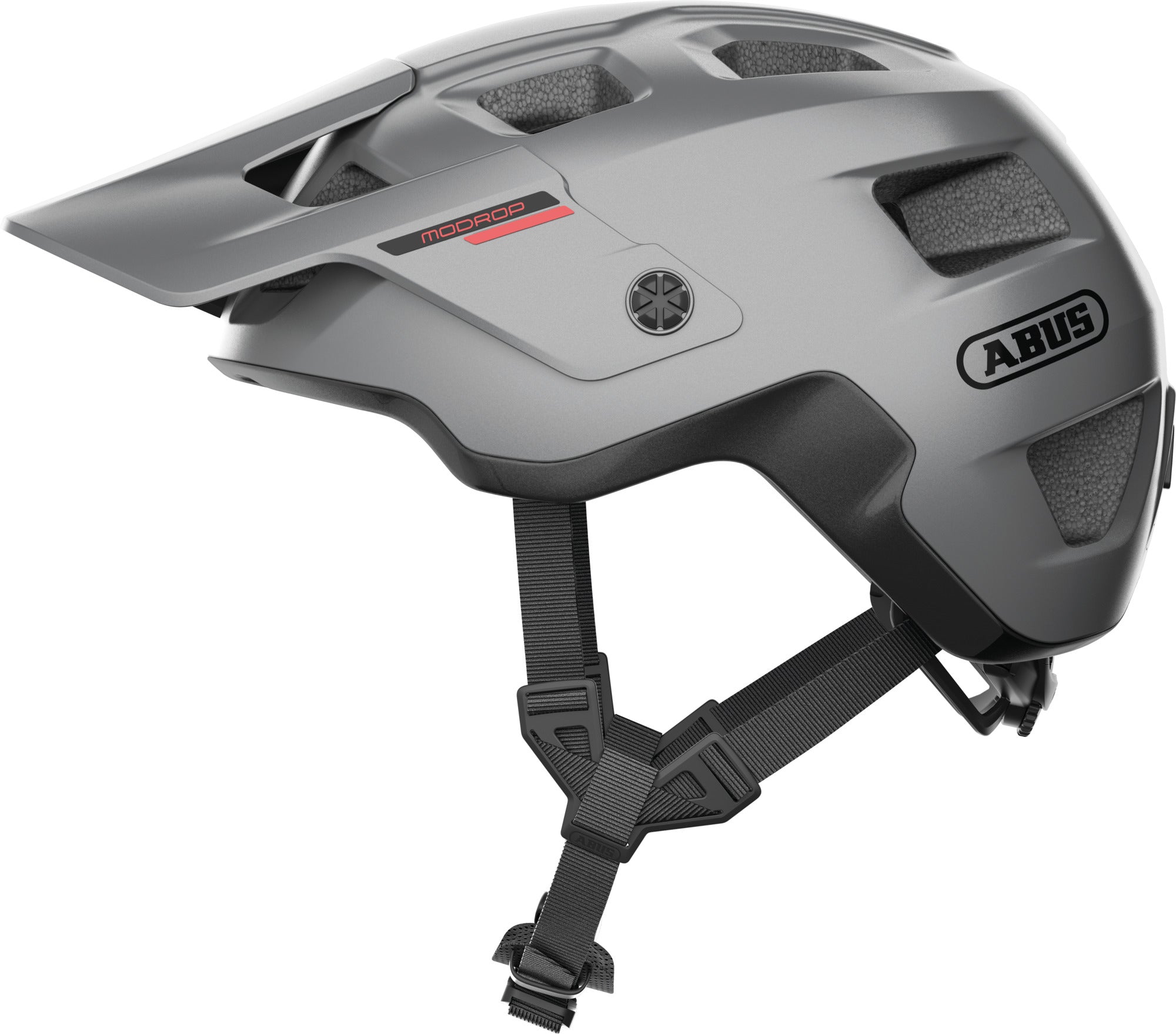 ABUS MoDrop MTB Helmet in Ti Silver