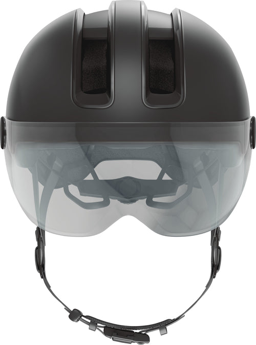 ABUS Hud-Y ACE Urban Helmet in Velvet Black