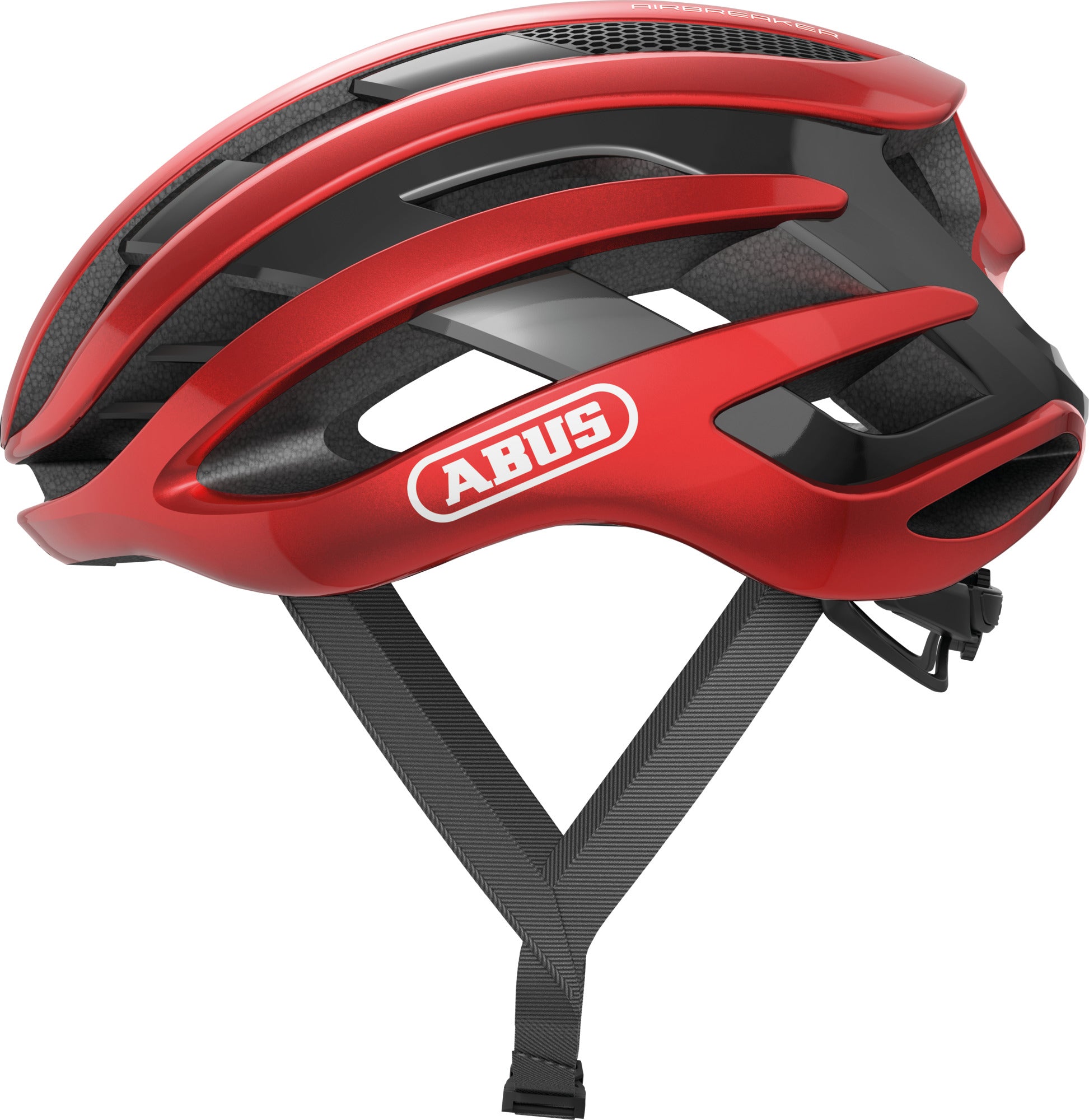ABUS AirBreaker Road Elite Helmet in Performance Red (Made in Italy)