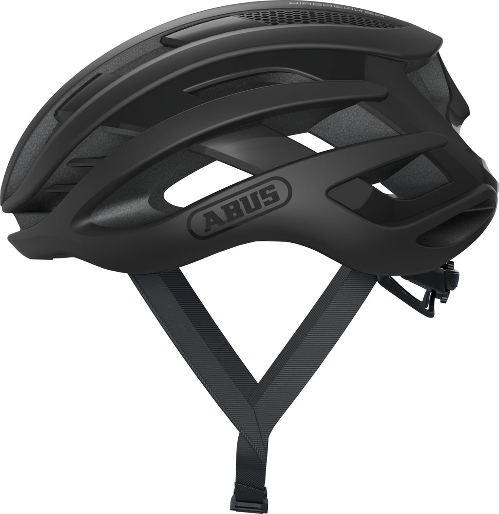 ABUS AirBreaker Road Elite Helmet in Velvet Black (Made in Italy)