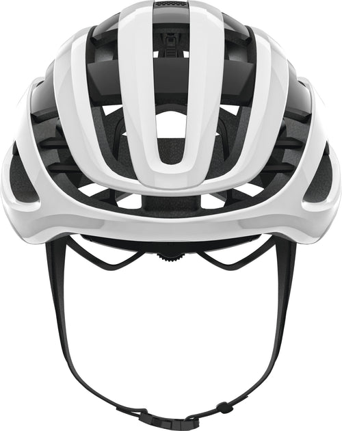 ABUS AirBreaker Road Elite Helmet in Polar White (Made in Italy)