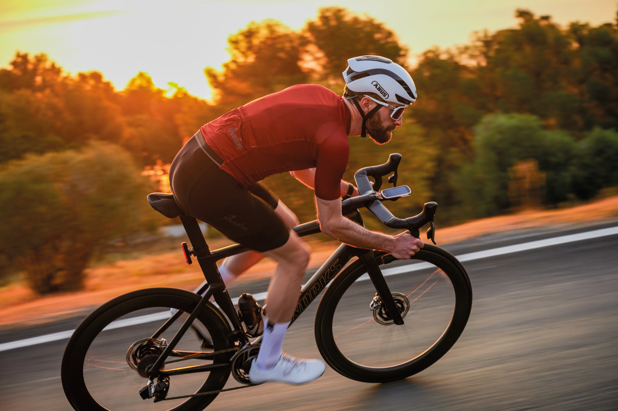 ABUS GameChanger 2.0 Road Aero Elite Helmet in Shiny White (Made in Italy)