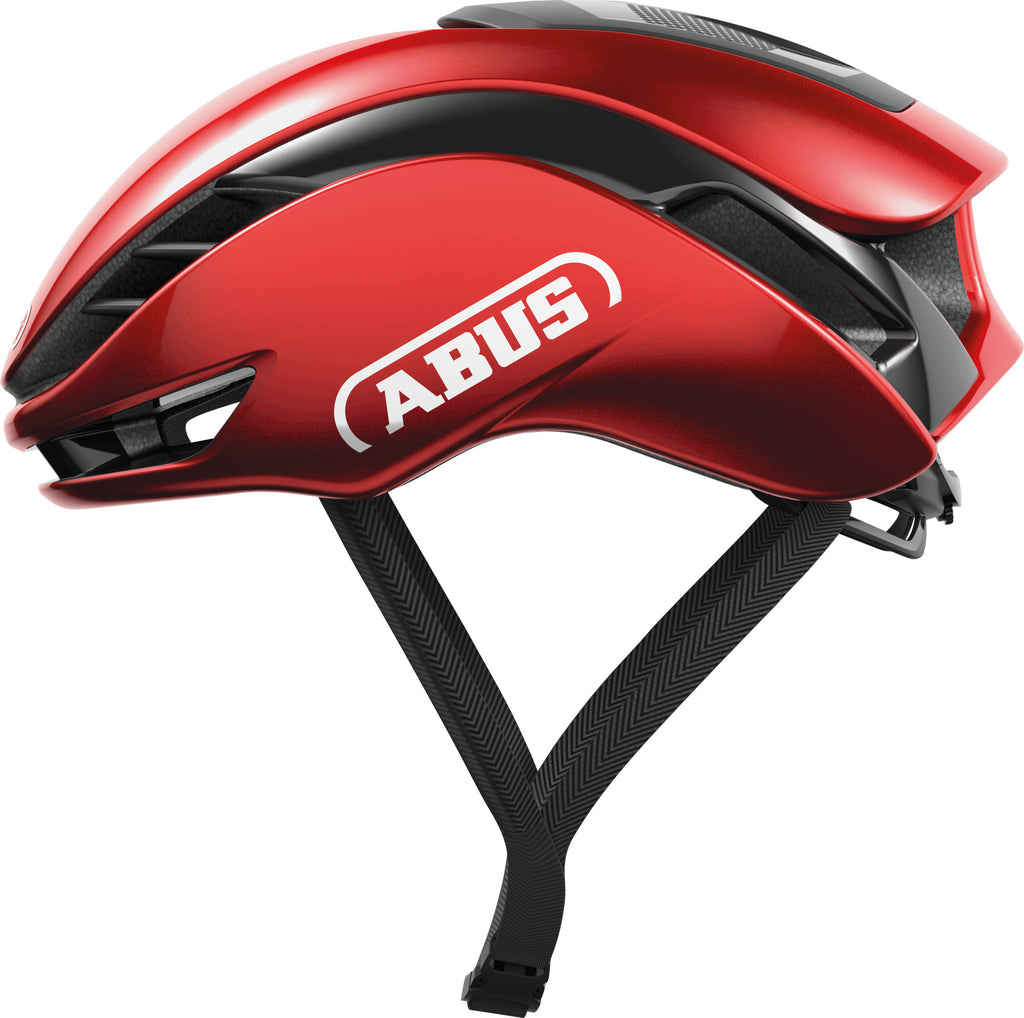 ABUS GameChanger 2.0 Road Aero Elite Helmet in Performance Red (Made in Italy)