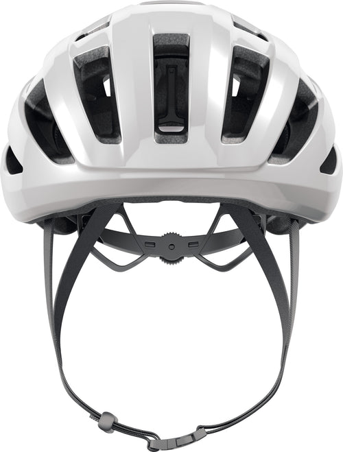 ABUS Powerdome MIPS Road Helmet in Shiny White (Made in Italy)
