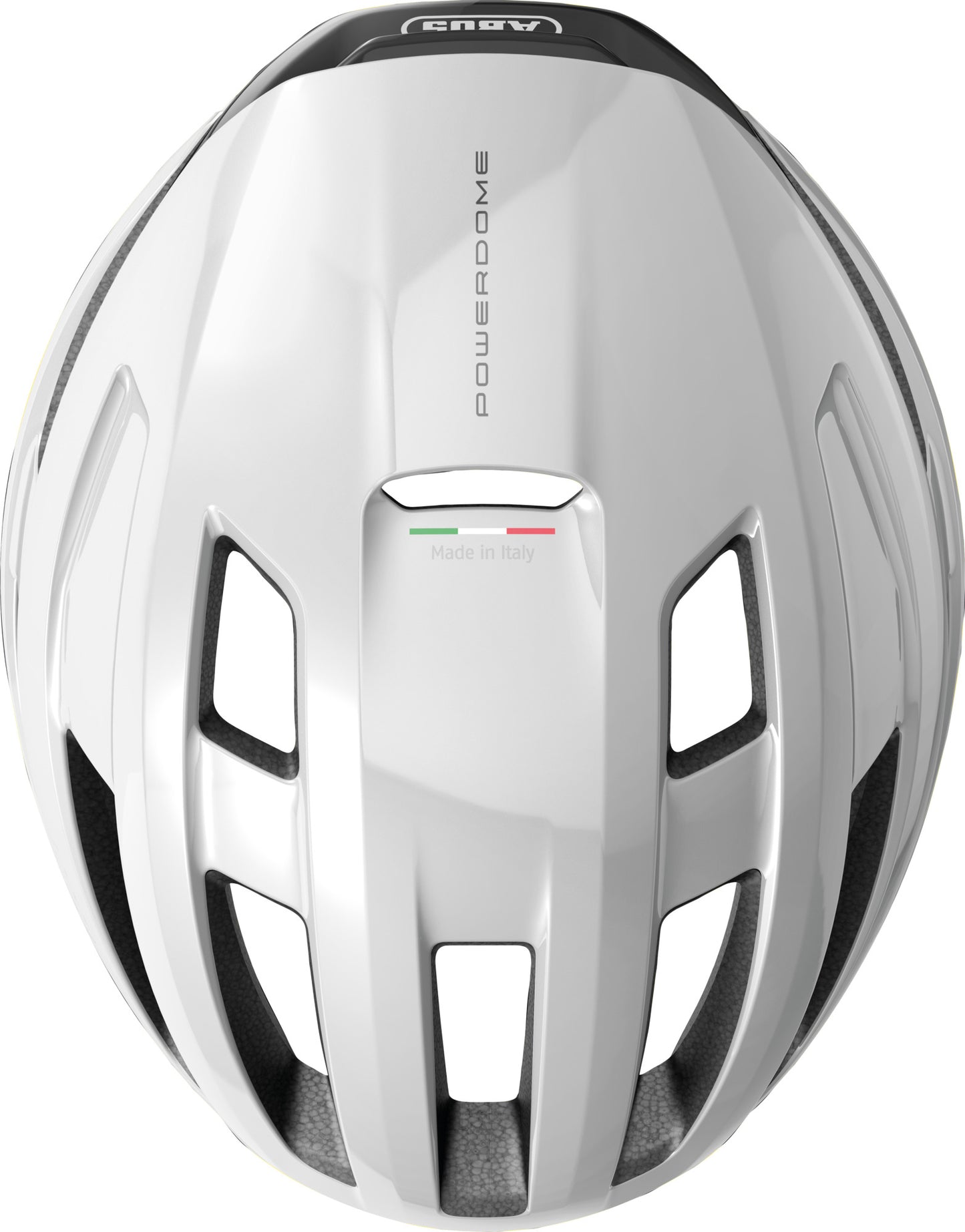 ABUS Powerdome MIPS Road Helmet in Shiny White (Made in Italy)