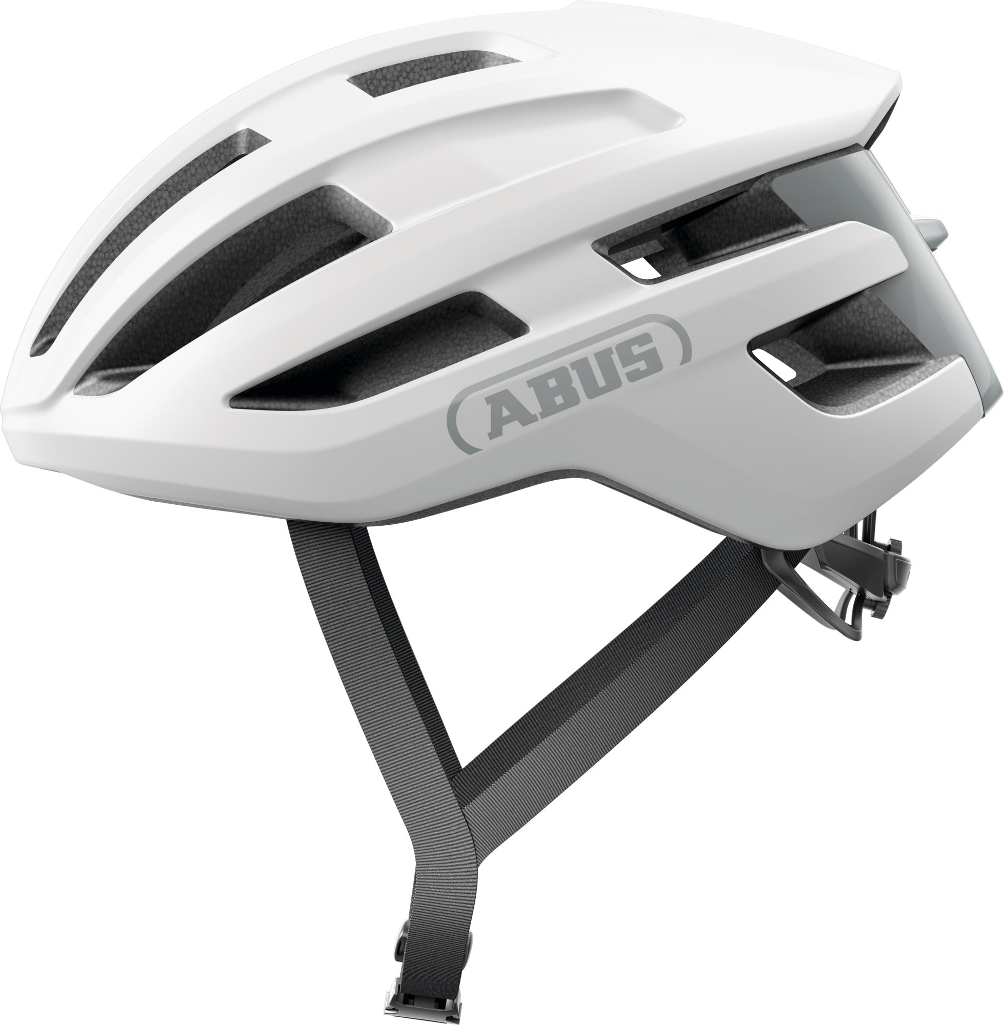 ABUS Powerdome Road Helmet in Polar White (Made in Italy)