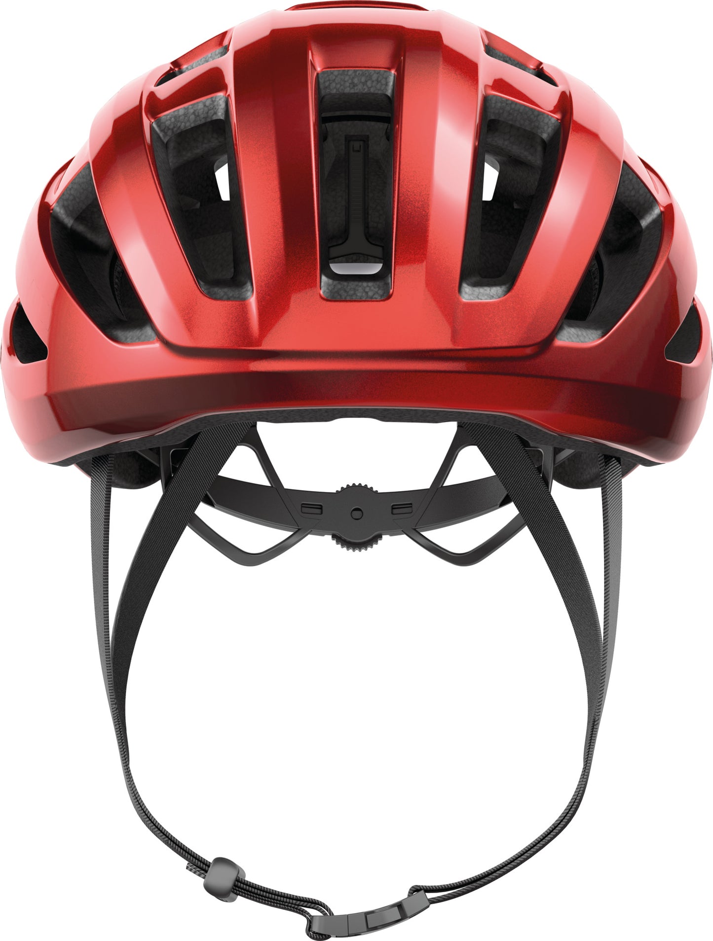 ABUS Powerdome Road Helmet in Blaze Red (Made in Italy)