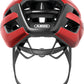 ABUS Powerdome Road Helmet in Blaze Red (Made in Italy)