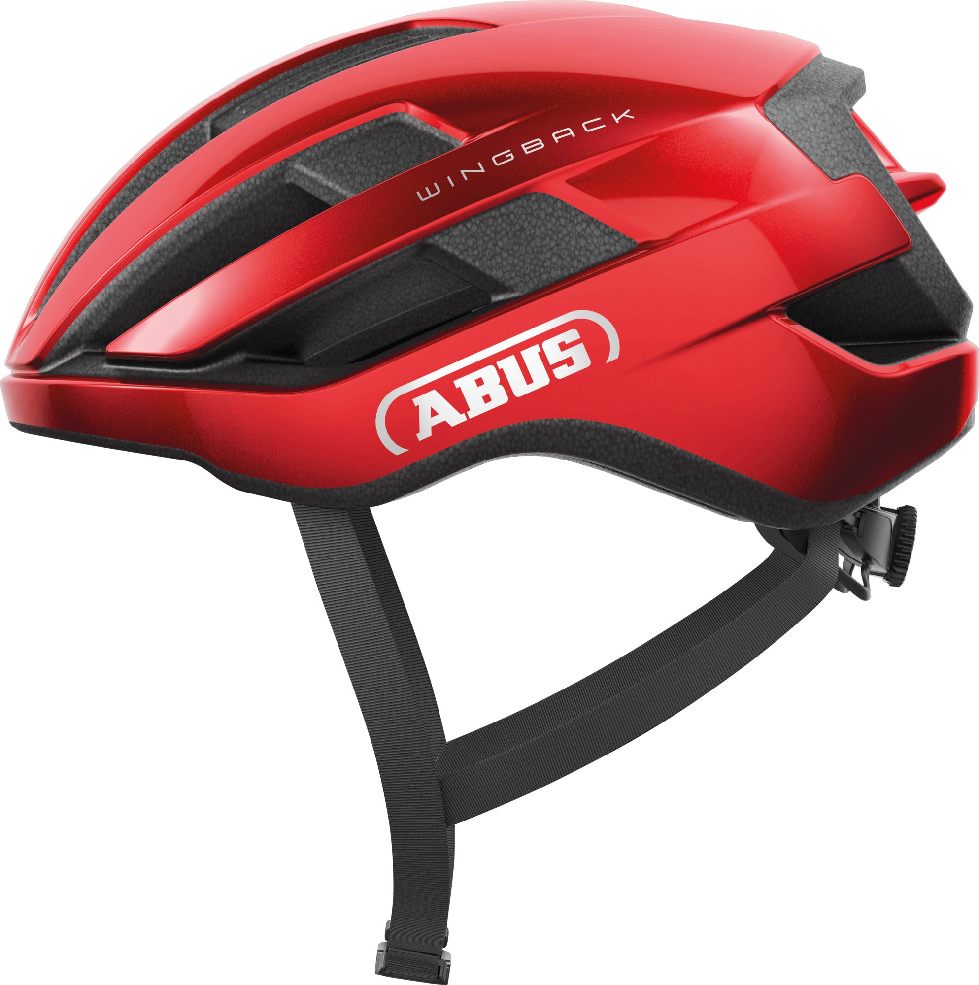 ABUS Wingback Road Helmet in Performance Red (Made in Italy)