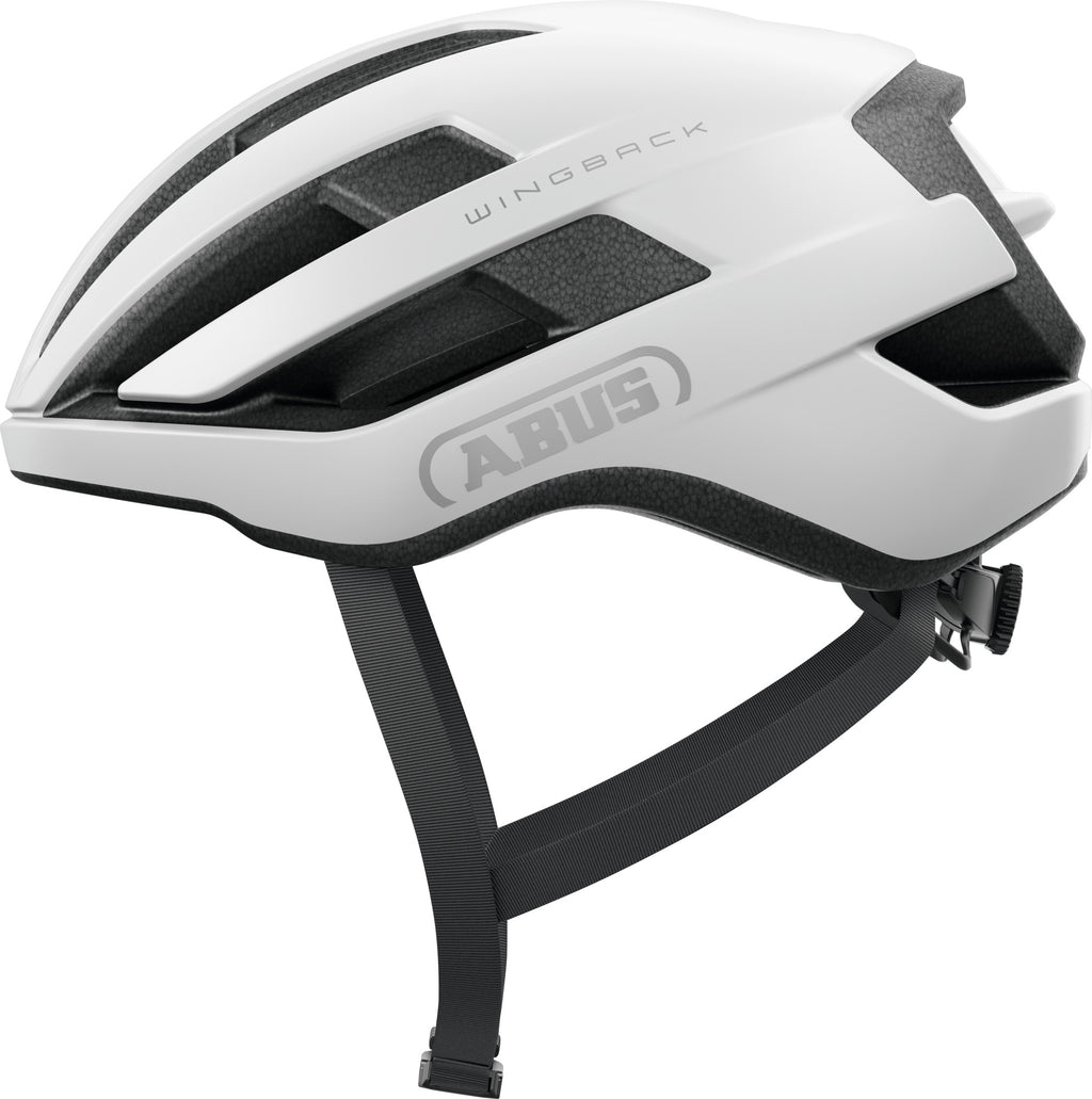 ABUS Wingback Road Helmet in Polar White (Made in Italy)