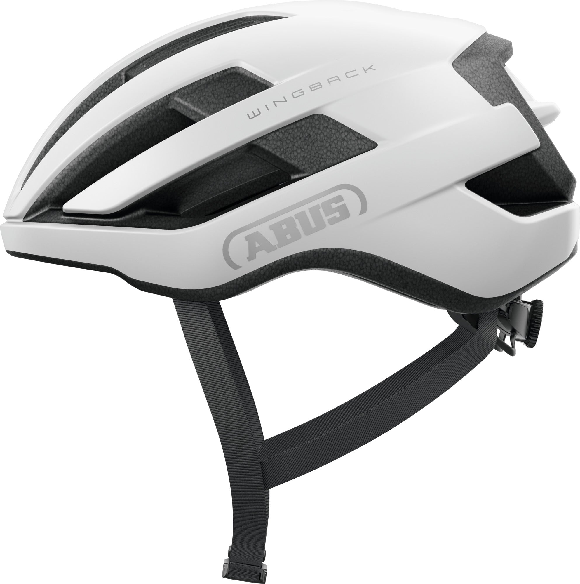 ABUS Wingback Road Helmet in Polar White (Made in Italy)