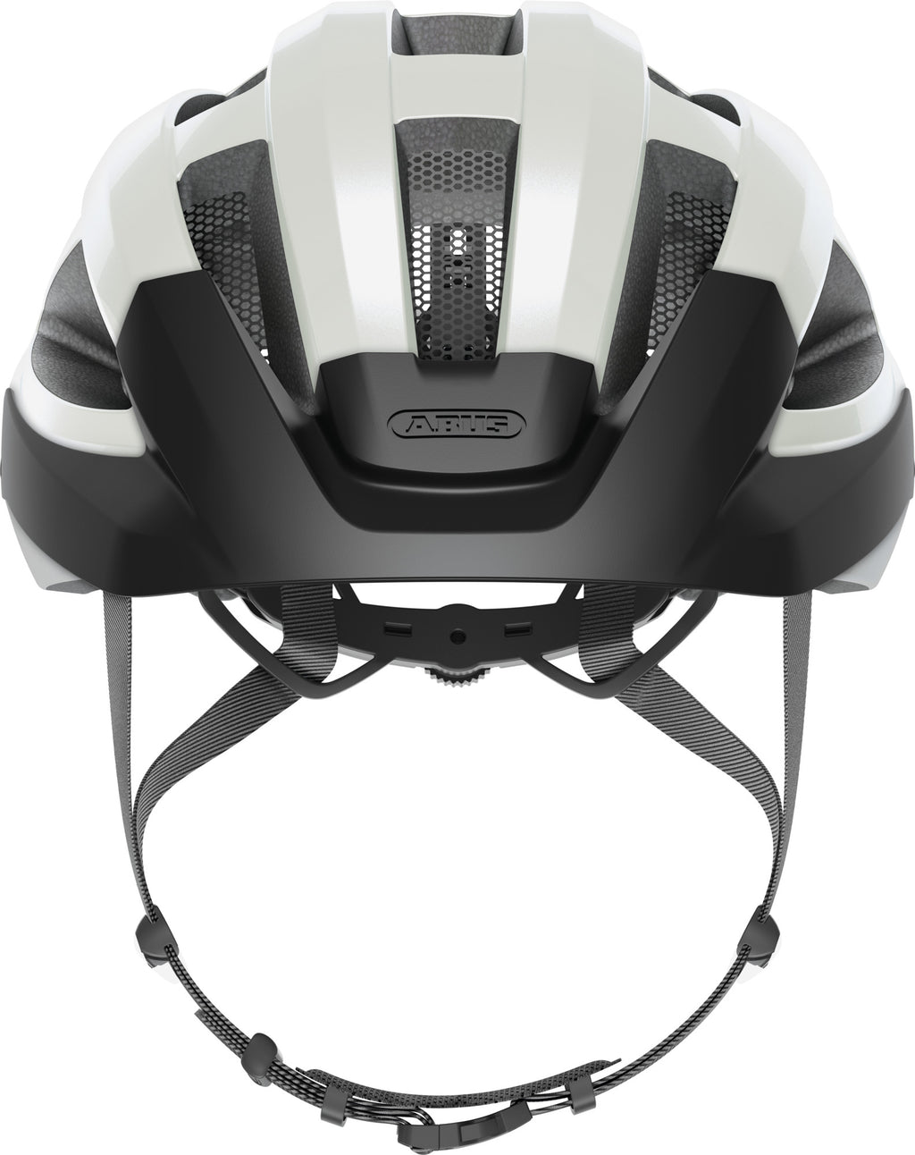 ABUS Macator Road Helmet in Pearl White