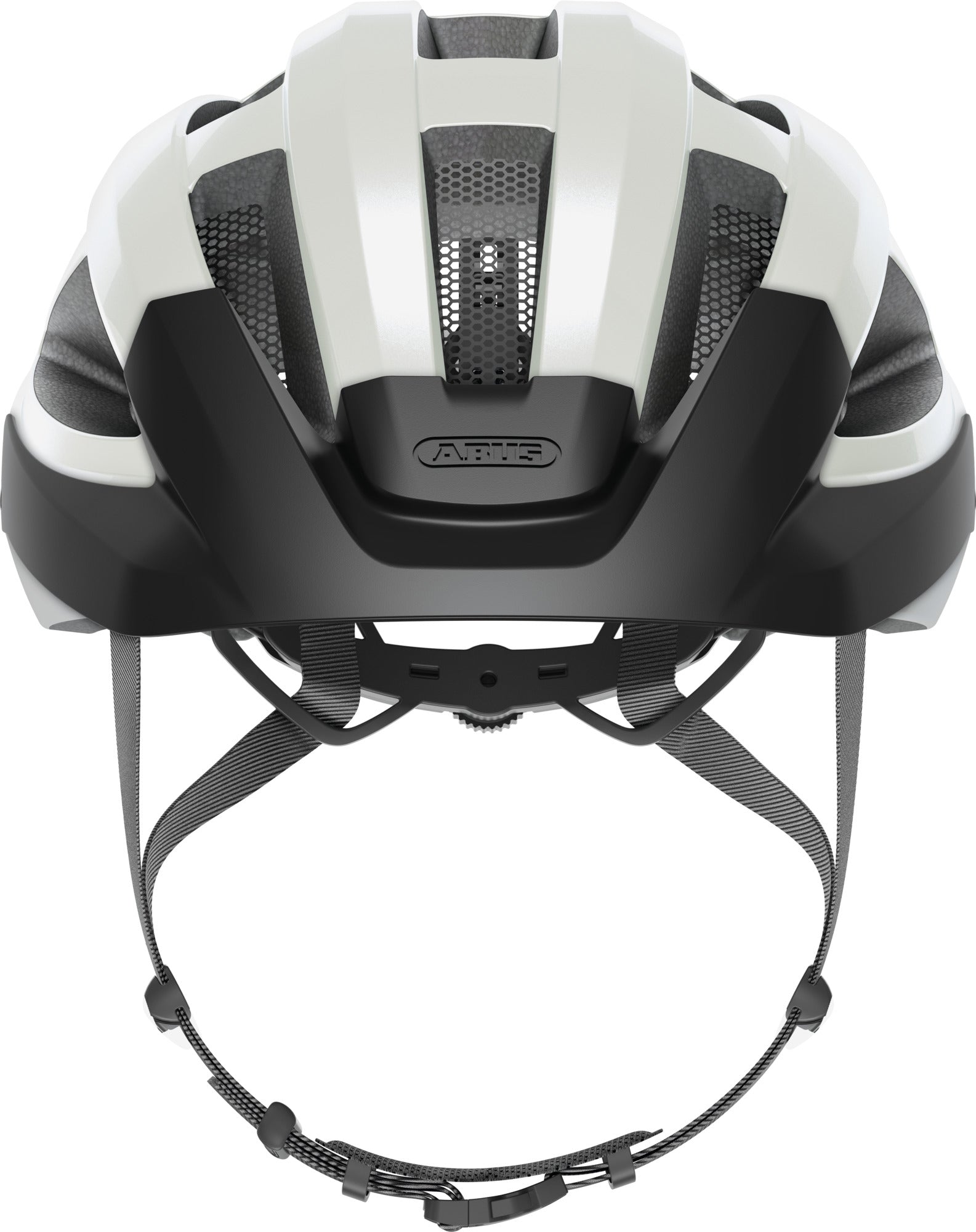 ABUS Macator Road Helmet in Pearl White