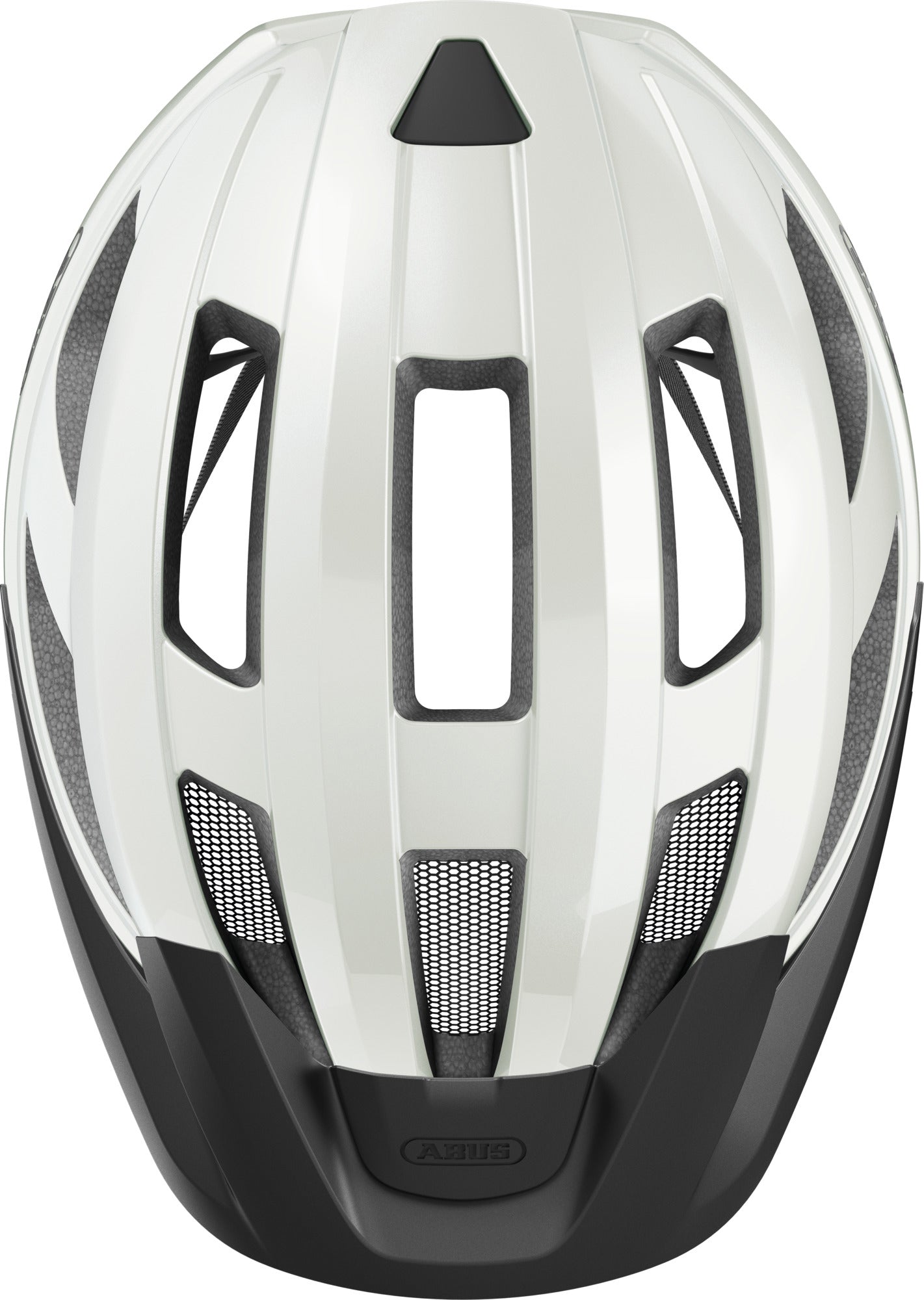 ABUS Macator Road Helmet in Pearl White